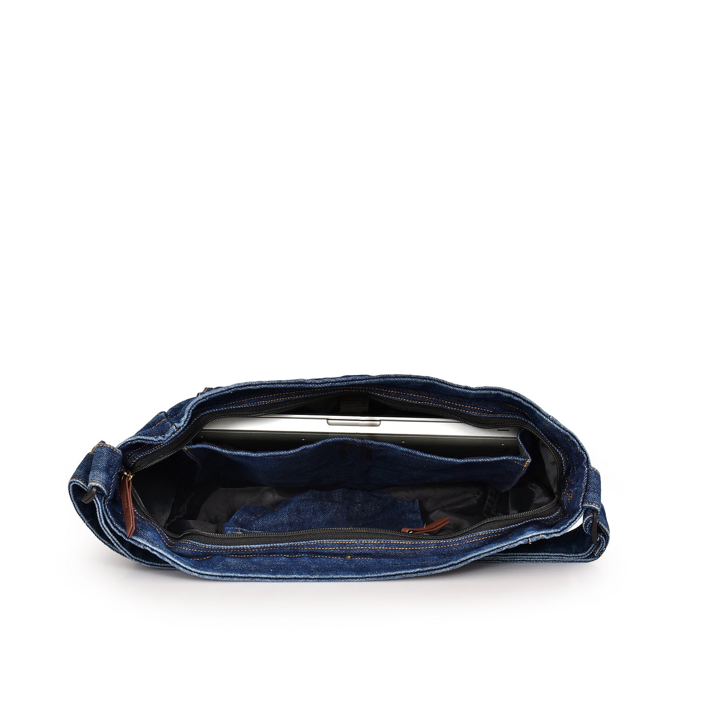 Denim Originals Crossbody Set – Contrast Sling & Tote