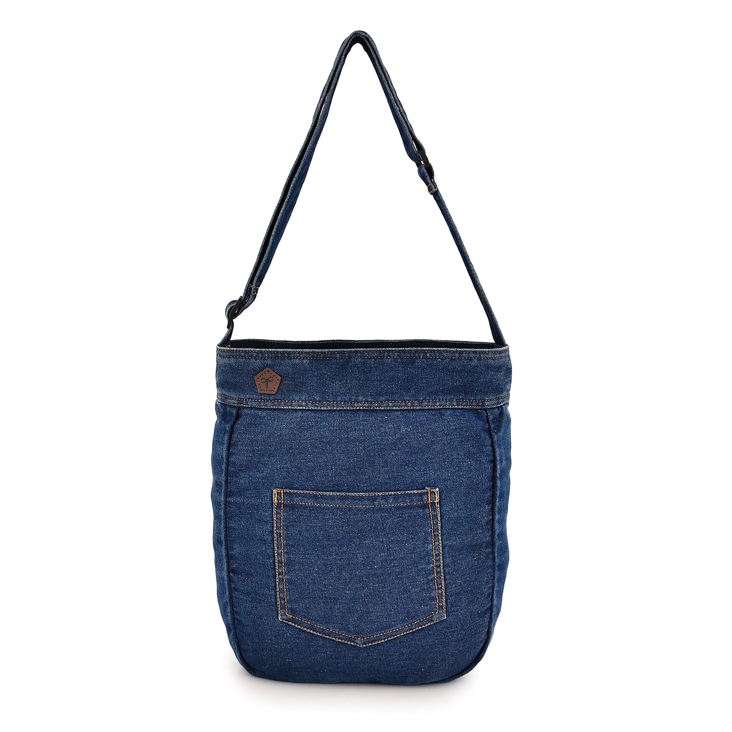 Denim Originals Crossbody Set – Contrast Sling & Tote