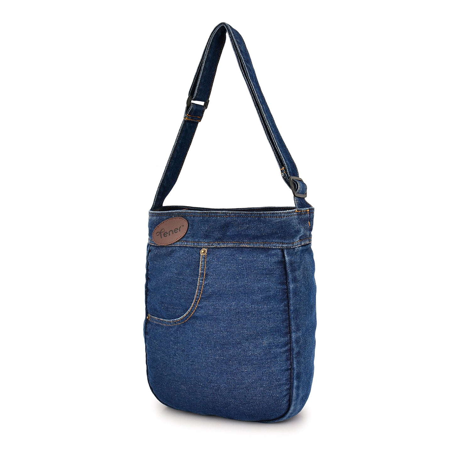 Denim Originals Crossbody Set – Contrast Sling & Tote