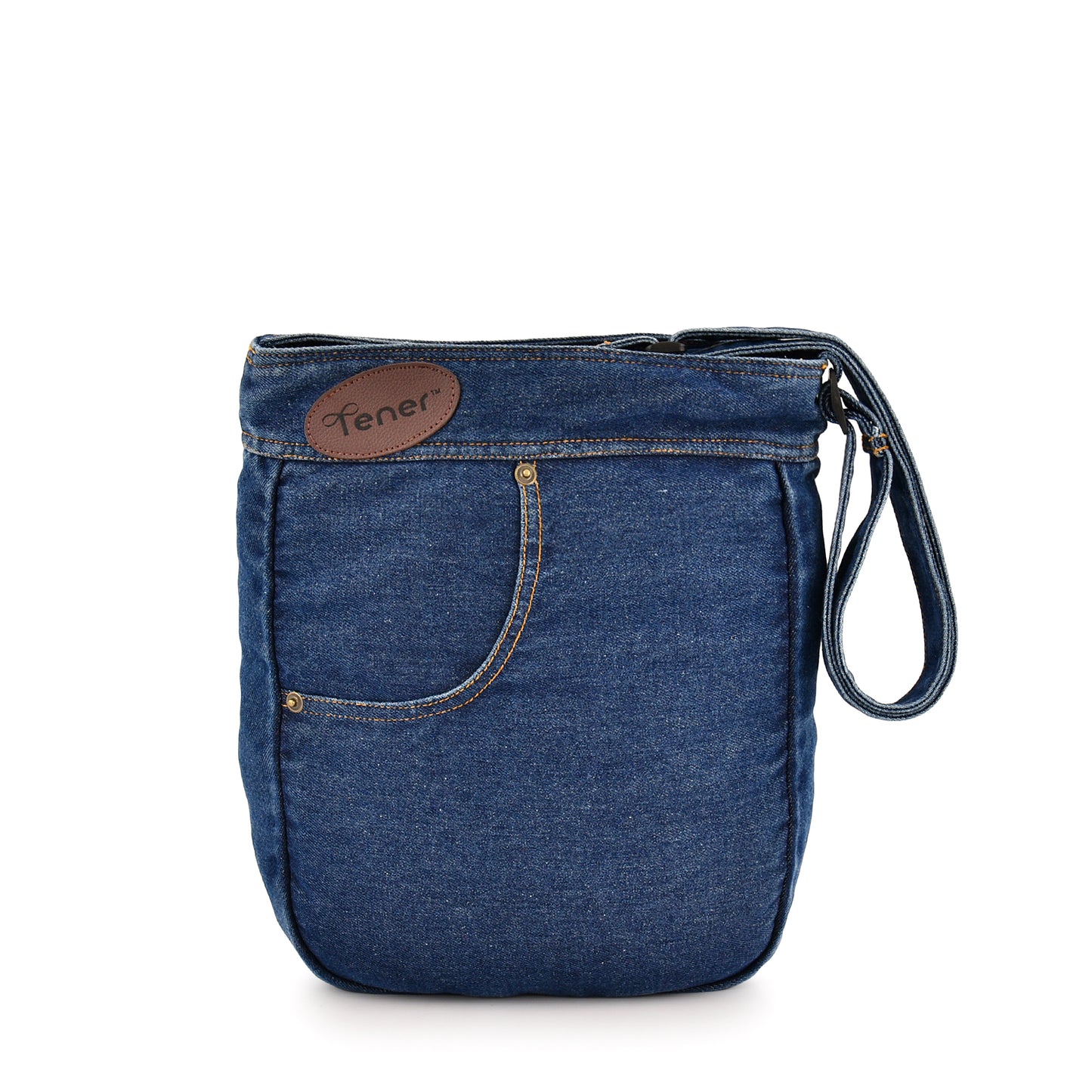 Denim Originals Crossbody Set – Contrast Sling & Tote