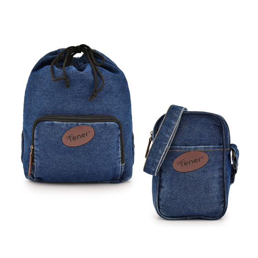 Daily Grind Duo – Compact Backpack + Quilted Sling