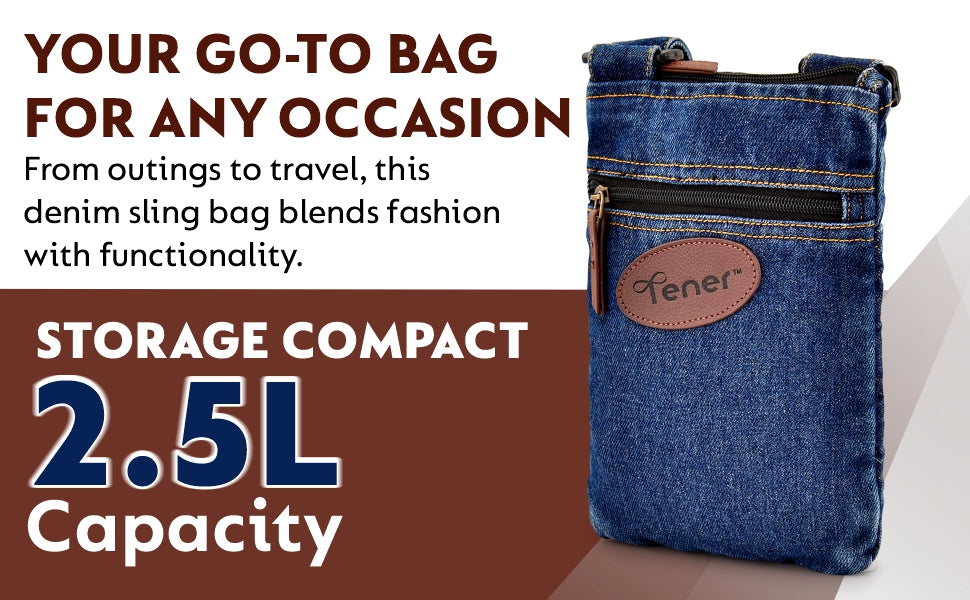 Tener 2.5L Minimalist Sling Bag – Marble Blue